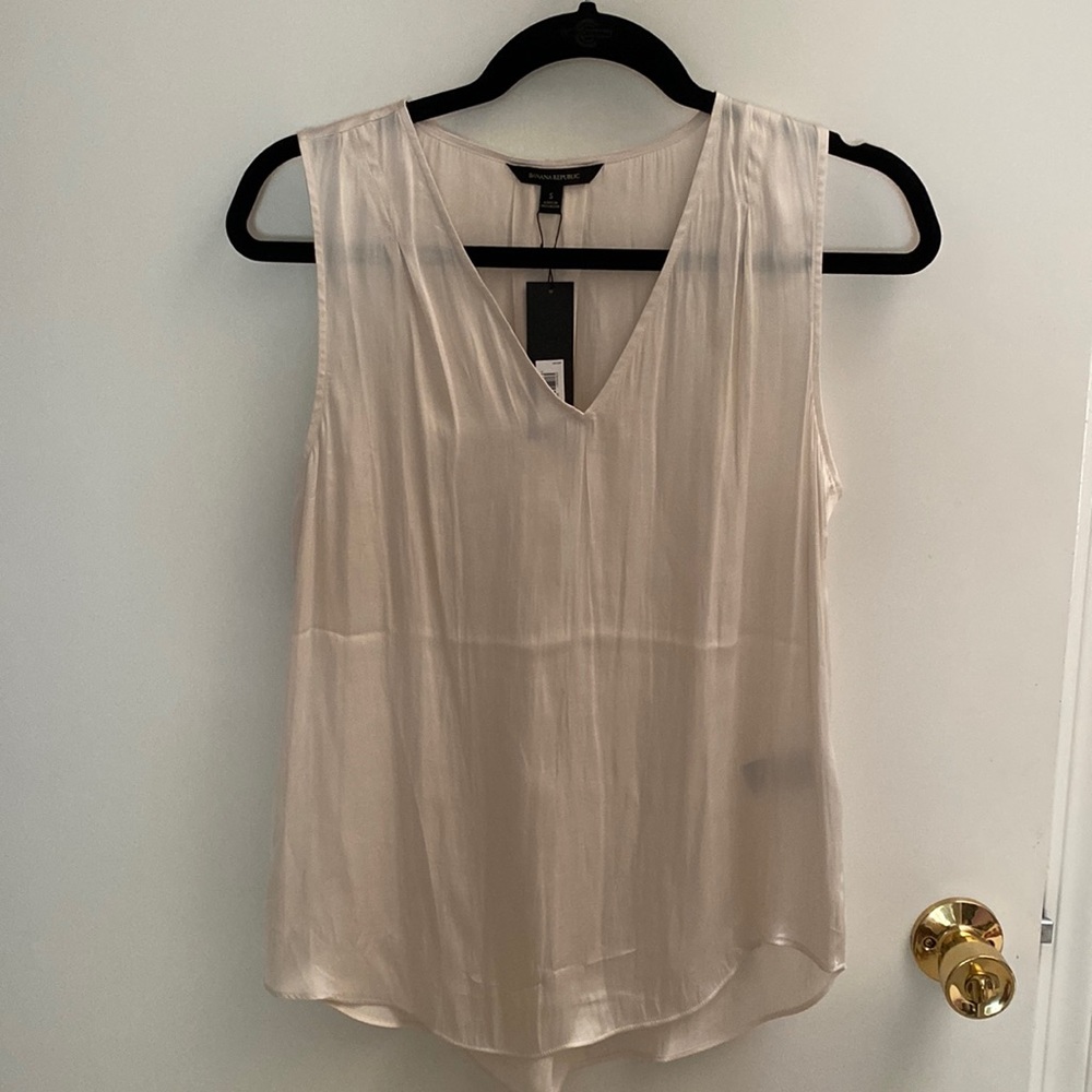 Beige tank blouse